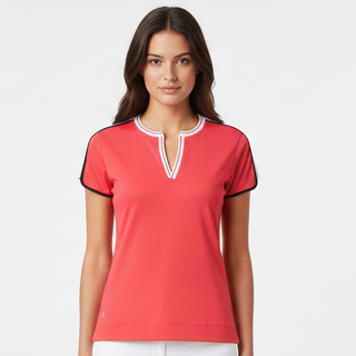 Daily Sports Clichy Cap Sleeve Polo Shirt - Mandarine