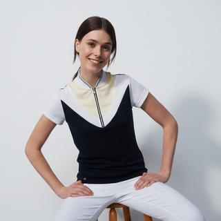 Daily Sports Torcy Cap Sleeve Polo Shirt - Navy