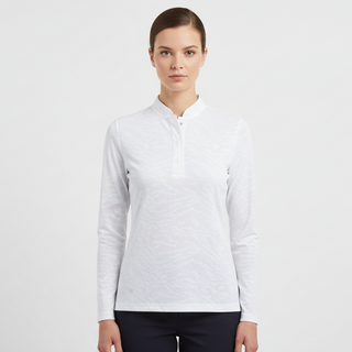 Daily Sports Ajaccio Long Sleeve Polo Shirt - White