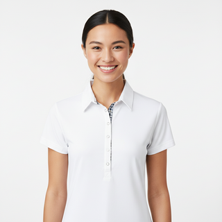 Daily Sports Dina Cap Sleeve Polo Shirt -White