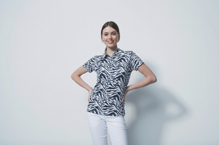 Daily Sports Lens Cap Sleeve Polo Shirt - Streamline Art