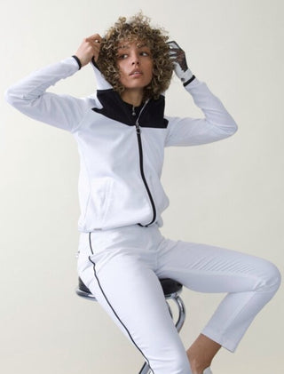 Daily Sports Ladies Milan Jacket with hood - White