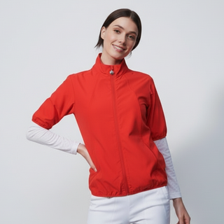 Daily Sports Ladies Mia Lightweight Short Sleeve Wind Jacket - Mandarine