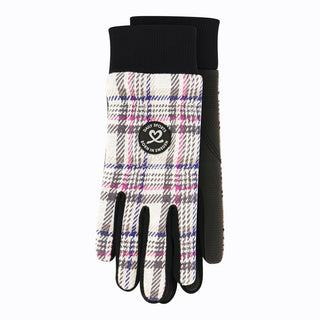 Daily Sports Ladies Dieppe Gloves with logo - Check