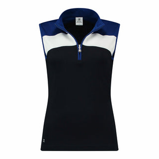Daily Sports Ladies Calais Sleeveless Half Neck Golf Top - Navy