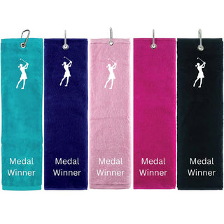 Medal Winner Tri Fold Golf Towel Prize