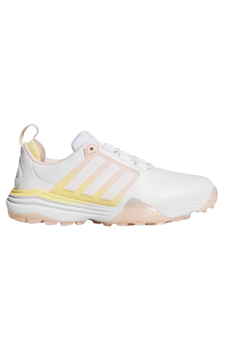 Adidas Womens Adipower 26 Waterproof Golf Shoes - White, Pink & Tangerine