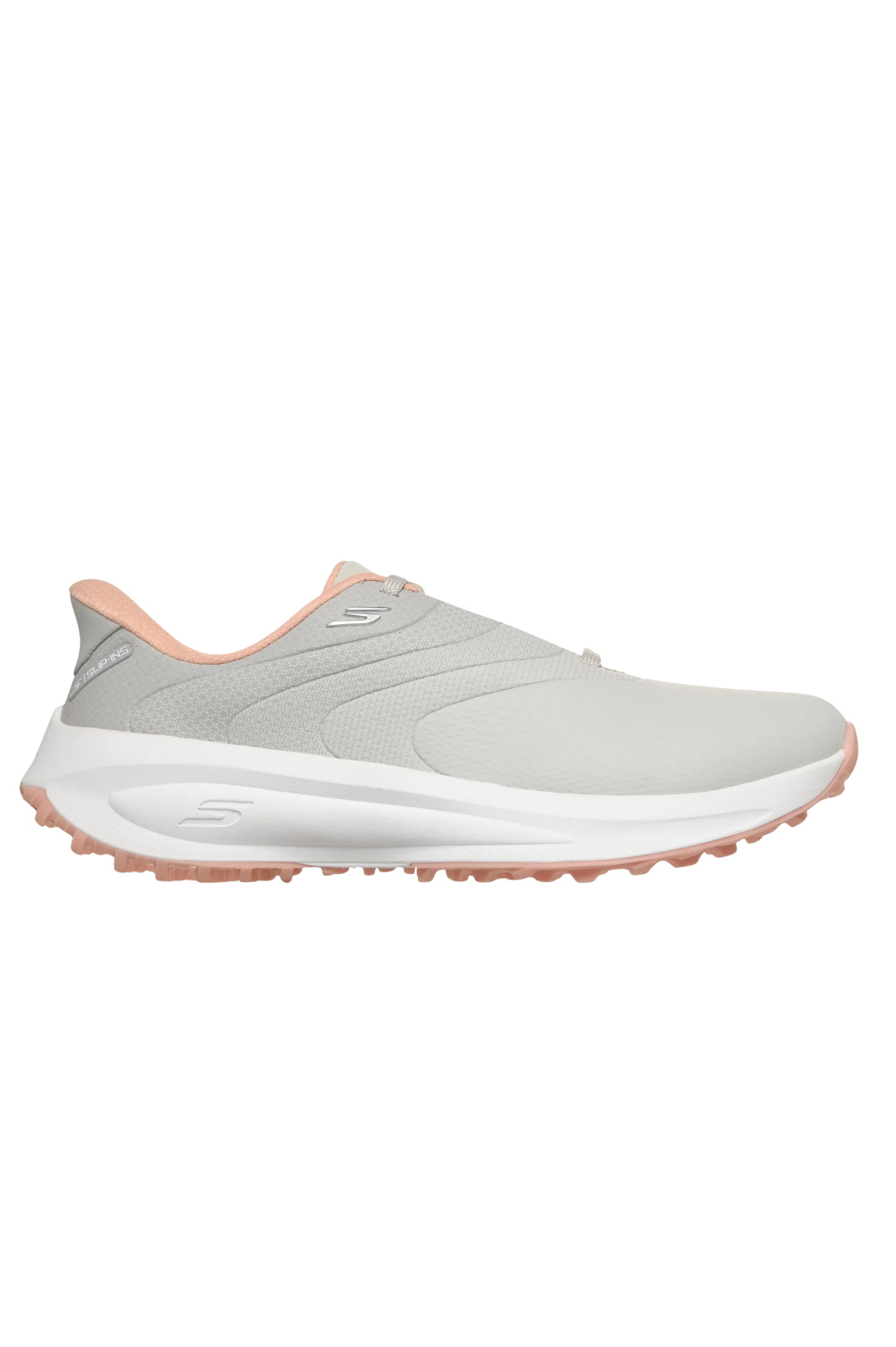 Skechers Slip-ins: Flow SI Ladies Waterproof Golf Shoes - Light Grey & Pink