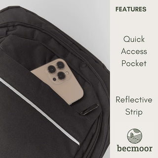 Becmoor Laptop Rucksack/Backpack - Navy