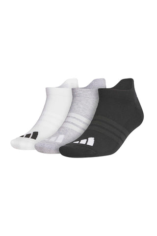 Adidas Performance Ankle Socks (3 Pack) - White, Black & Grey