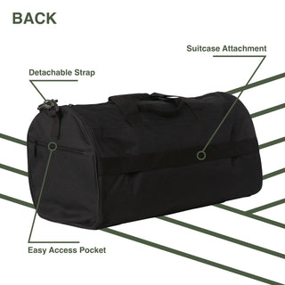 Becmoor | Versatile Duffle Bag | Gym Bag | Travel Bag | Sports Bag - Black