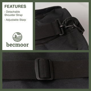 Becmoor | Versatile Duffle Bag | Gym Bag | Travel Bag | Sports Bag - Navy