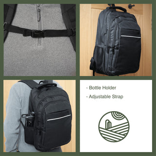 Becmoor Laptop Rucksack/Backpack - Black