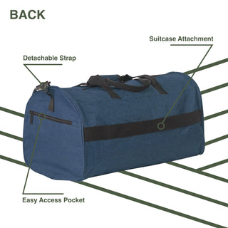 Becmoor | Versatile Duffle Bag | Gym Bag | Travel Bag | Sports Bag - Navy