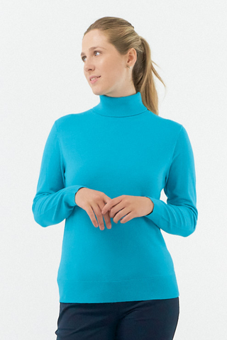 Pure Golf Glow Roll Neck - Tourmaline Blue