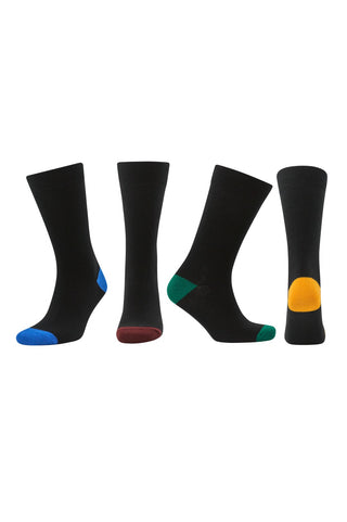 Becmoor Men's Socks (10 Pack) - UK 8-11 - Black & Multi-Colour