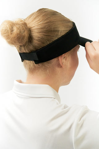 Becmoor Ladies Velcro Visor - Black