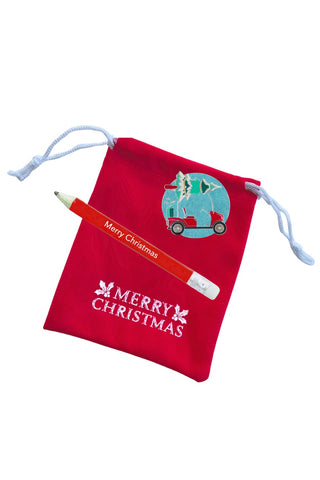 Christmas Golf Cart Golf Ball Marker Gift Set