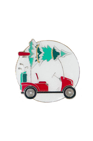 Christmas Golf Cart Golf Ball Marker