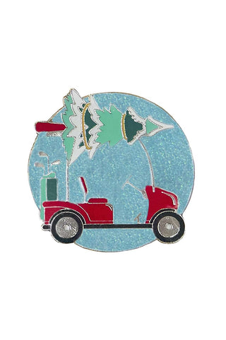 Christmas Golf Cart Golf Ball Marker