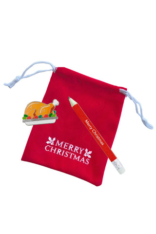 Christmas Turkey Golf Ball Marker Gift Set