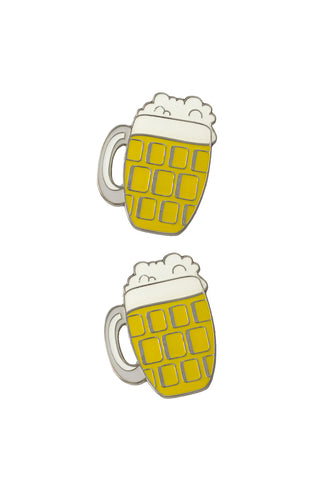 2 Pack Beer Glass Golf Ball Markers In organza bag