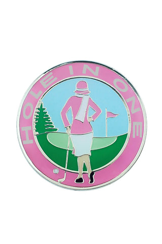 Pink Hole In One Ladies Golf Ball Marker