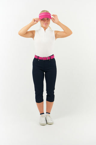 Pink Stretch Webbing Ladies Golf Belt