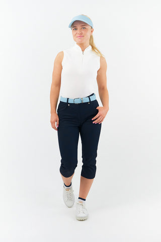 Lady Golfer Buckle Stretch Webbing Ladies Golf Belt - Pale/Pastel Blue