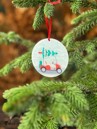 Christmas Golf Cart Bauble