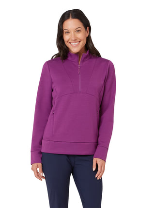 Soft Touch Ladies Golf Pullover - Gloxinia