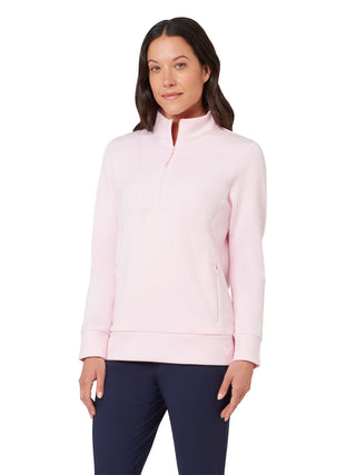 Soft Touch Ladies Golf Pullover - Cherry Blossom