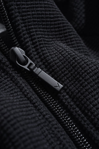 Callaway Ladies Golf Stretch Waffle Knit Fleece Jacket - Peacoat