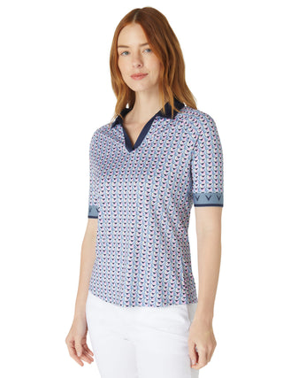 Callaway Golf Chev Geo Ladies Half Sleeve Polo - Flintstone