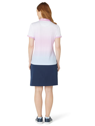 Callaway Golf Chev Gradient Ladies Short Sleeve Polo - Brilliant White