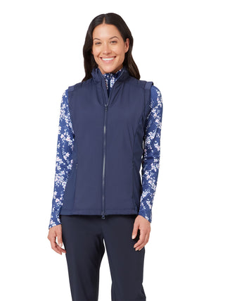 Insulated Ladies Golf Vest - Peacoat