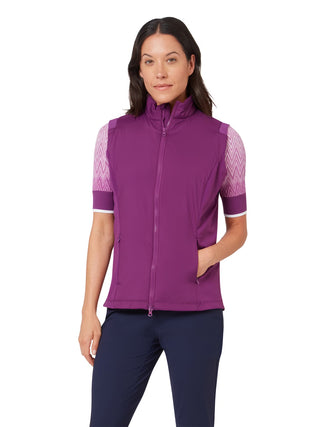 Insulated Ladies Golf Vest - Gloxinia
