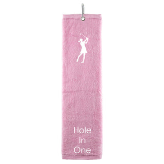 Hole in One Tri Fold Golf Towel Prize