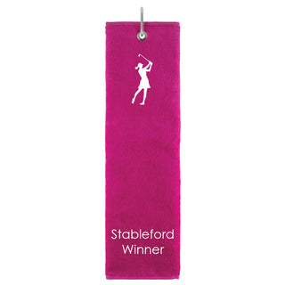 Stableford Winner Tri Fold Golf Towel Prize