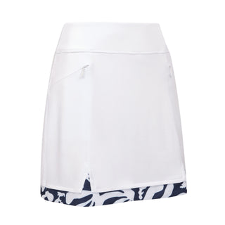 Callaway Golf Abstarct Floral Ladies Golf Skort - Brilliant White