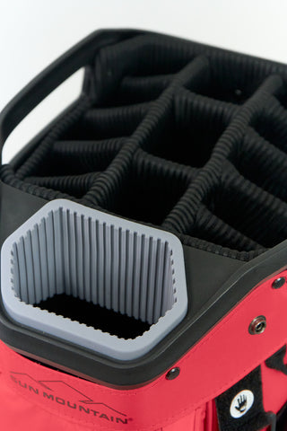 Sun Mountain Water-Resistant Stellar Cart Golf Bag - Coral, Black & Cadet