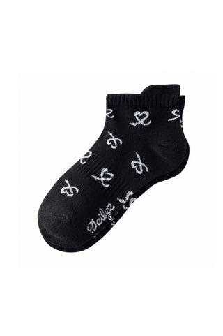 Daily Sports Pair Of Heart Ladies Golf Socks (Black) - 3 Pack
