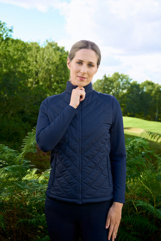 Jessica Stretch Panel Jacket - Navy