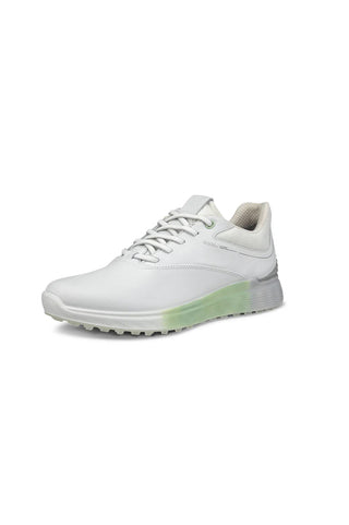 Ecco S Three Waterproof Ladies Golf Shoes - White/Matcha