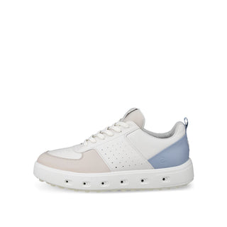 ECCO Golf Street 720 GTX Ladies Golf Shoe - White, Blue & Gravel