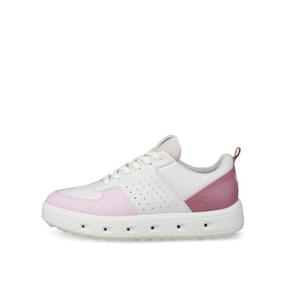 ECCO Golf Street 720 GTX Ladies Golf Shoe - White, Blush & Blossom Rose