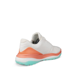 ECCO Golf LT1 Ladies Golf Shoes - White & Burnt Coral
