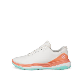 ECCO Golf LT1 Ladies Golf Shoes - White & Burnt Coral