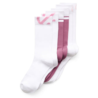 ECCO Active Everyday Mid-Cut Ladies Socks - White & Blush