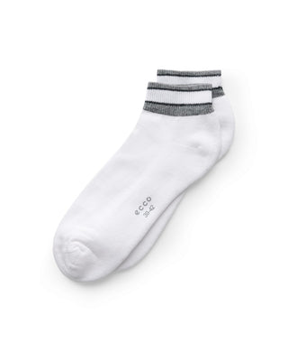 ECCO Retro Low Cut Golf Socks - Grey, Black & White